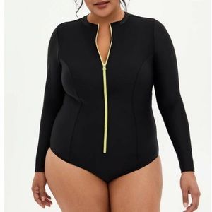 Long sleeve torrid bathing suit